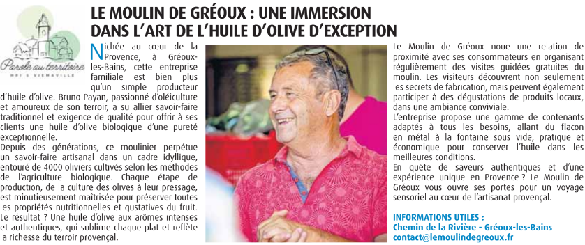 Parution dans le journal HPI en octobre 2024