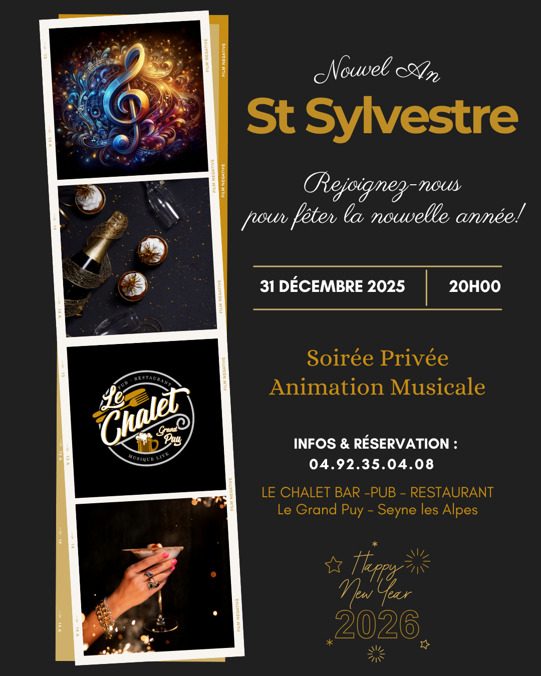 Menu de la St Sylvestre