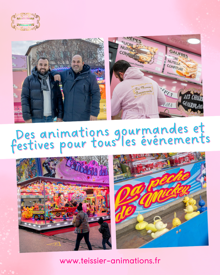 Des animations gourmandes et festives pour tous les événements à venir 🍭