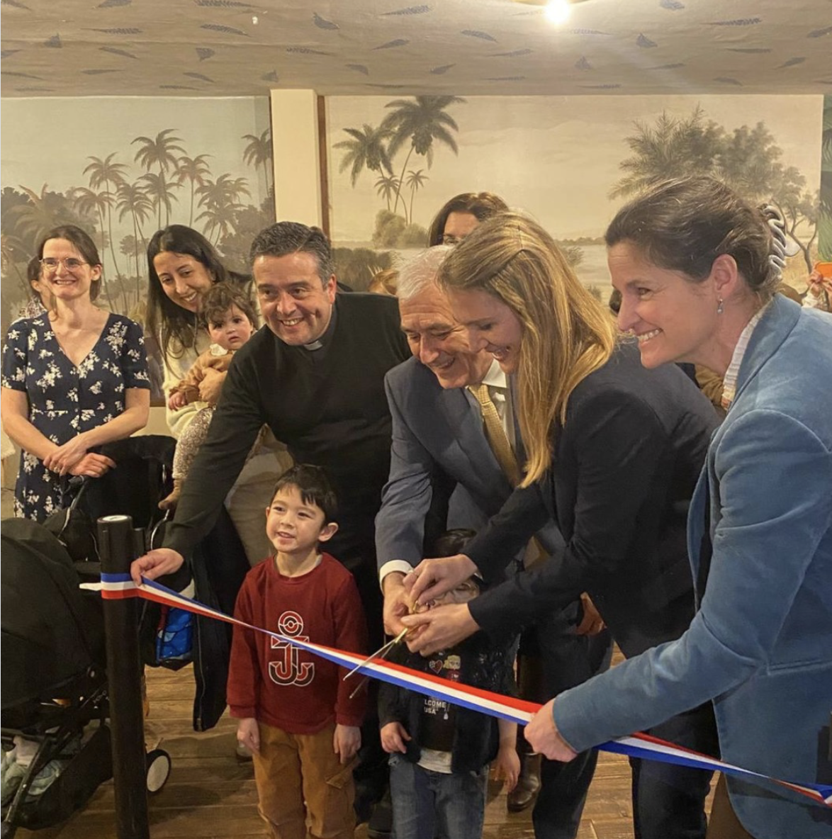 Inauguration de l'Orangerie à la crèche Les Bons Enfants