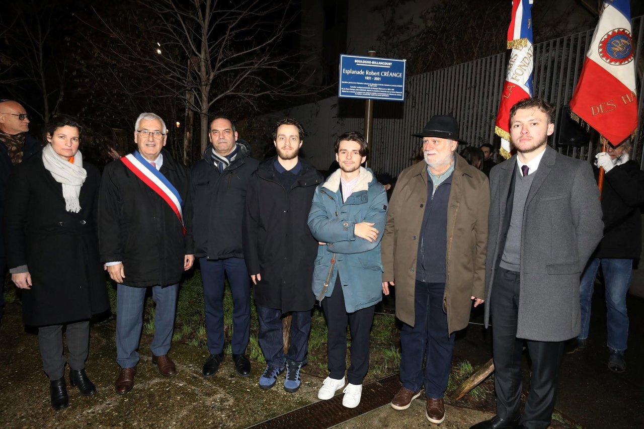 Inauguration de l'esplanade Robert-Créange