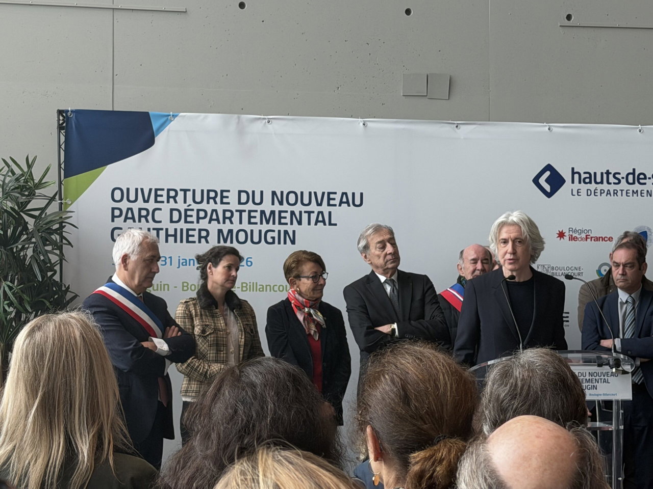 Inauguration du nouveau parc départemental Gauthier Mougin, le 31 janvier à Boulogne-Billancourt