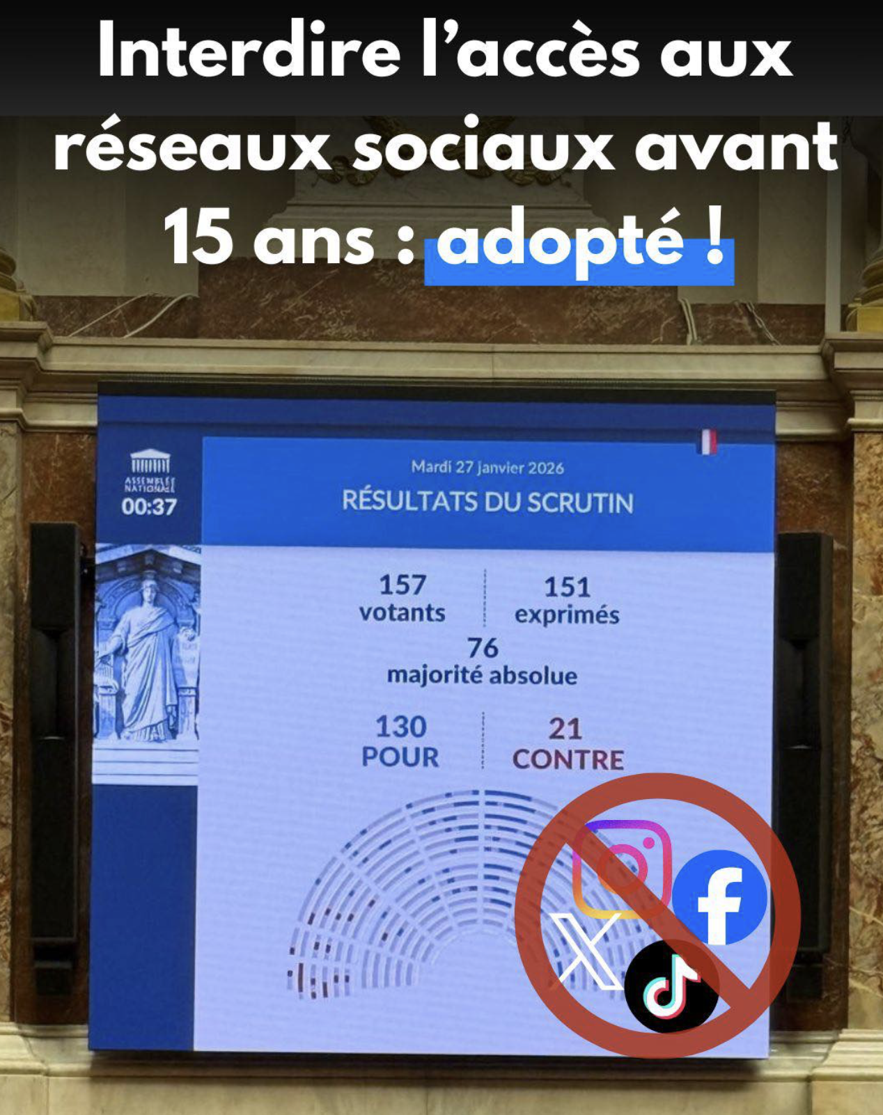 Interdiction des réseaux sociaux avant 15 ans : un vote pour protéger nos enfants