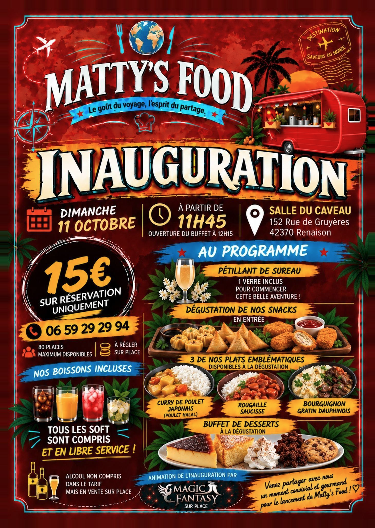 Matty’s Food vous invite à son inauguration !