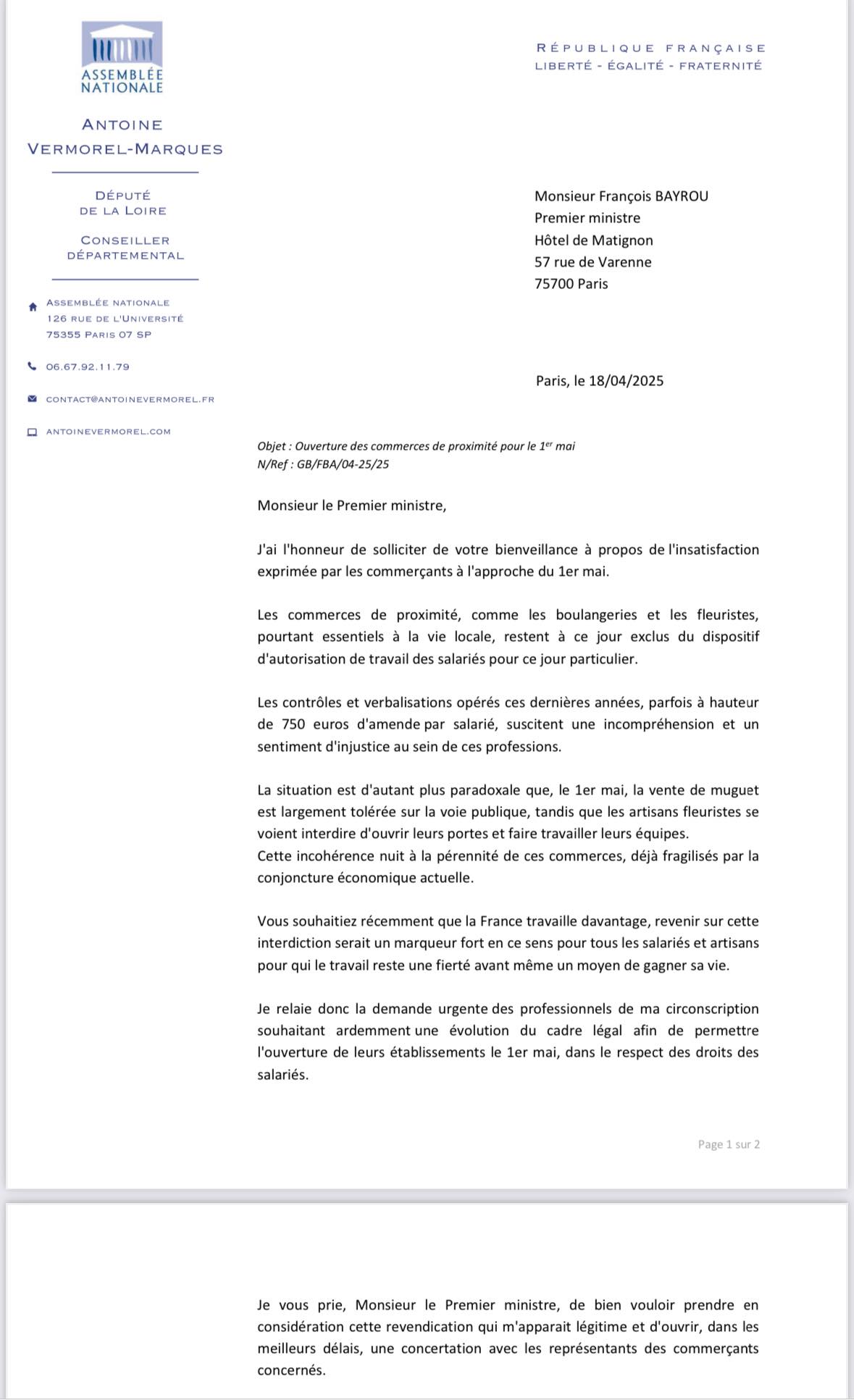 1ER MAI : ça ne va pas plaire à tout le monde, mais je vais le dire comme je le pense.