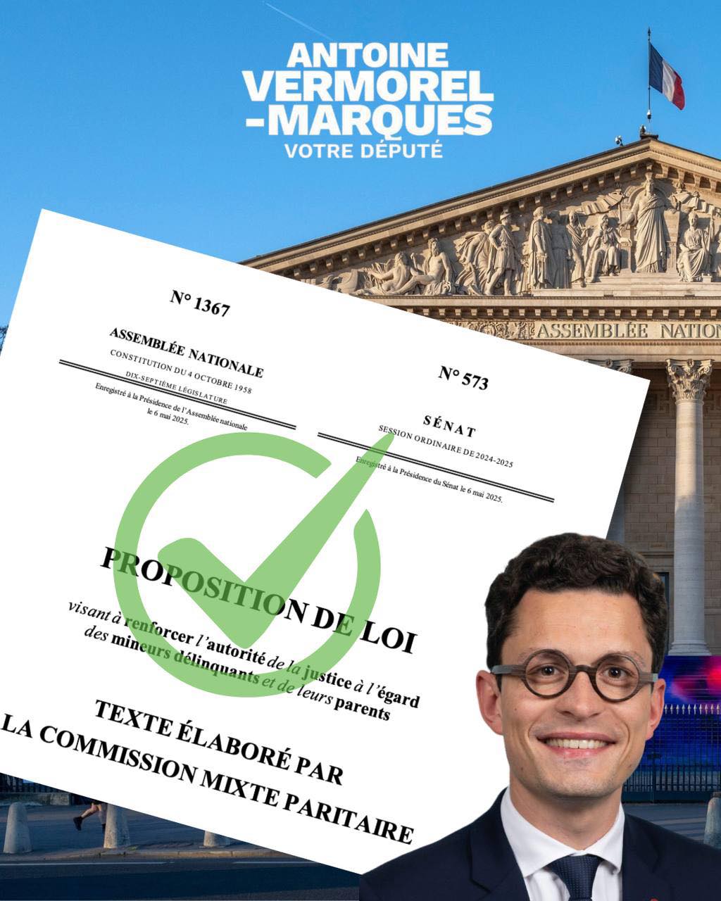 POUR la proposition de loi visant à renforcer l'autorité de la justice à l'égard des mineurs délinquants et de leurs parents