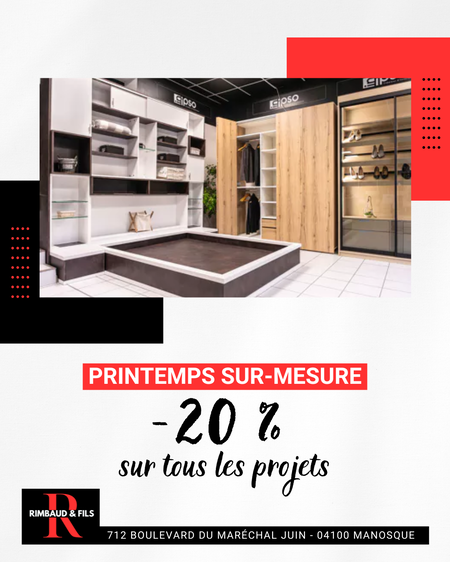 Offre printemps -20 % Rimbaud🌸