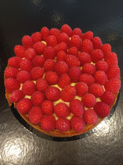 Tarte aux framboises