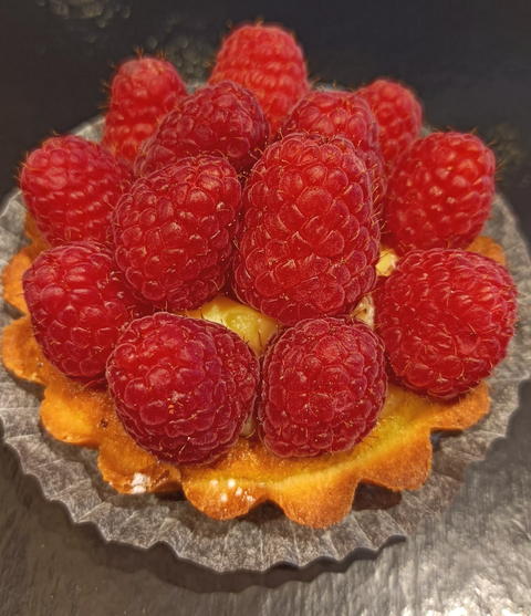 Tarte aux framboises
