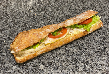 Sandwich poulet curry