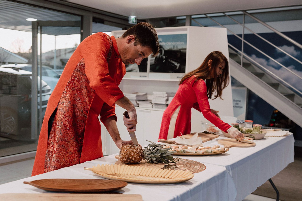 Un buffet Vietnamien "Mon Viet Nam" pour l'Espace Automobile Desnoyer