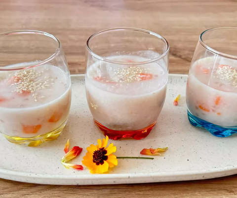 Che Chuoi, Un incontournable du Vietnam, le Che Chuoi est un dessert à base de bananes accompagnées de perle de tapioca dans un lait de coco.