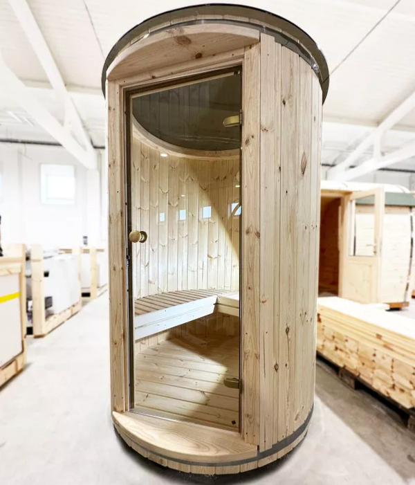 Enjoy the sauna, even in the smallest spaces.