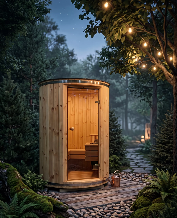 Profitez du sauna, même dans les espaces les plus restreints.
