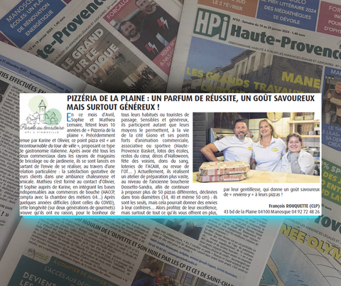 PIZZA DE LA PLAINE