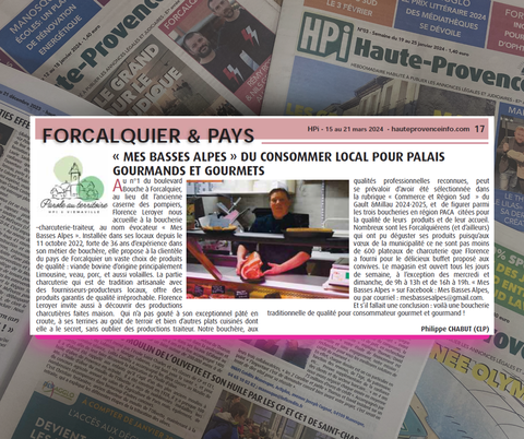 LA BOUCHERIE MES BASSES ALPES