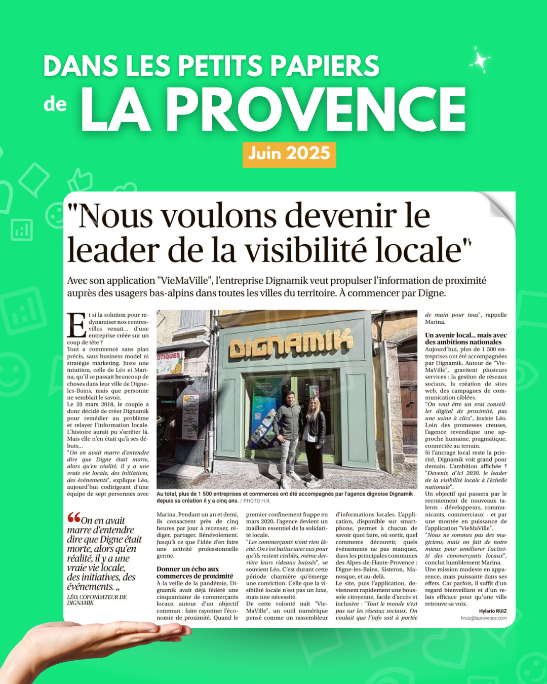 Visibilité locale en action !
