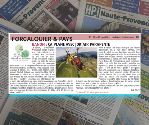 JOKAIR PARAPENTE