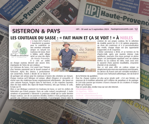 LES COUTEAUX DU SASSE