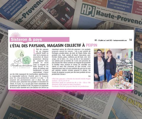 L'ÉTAL DES PAYSANS - PEIPIN