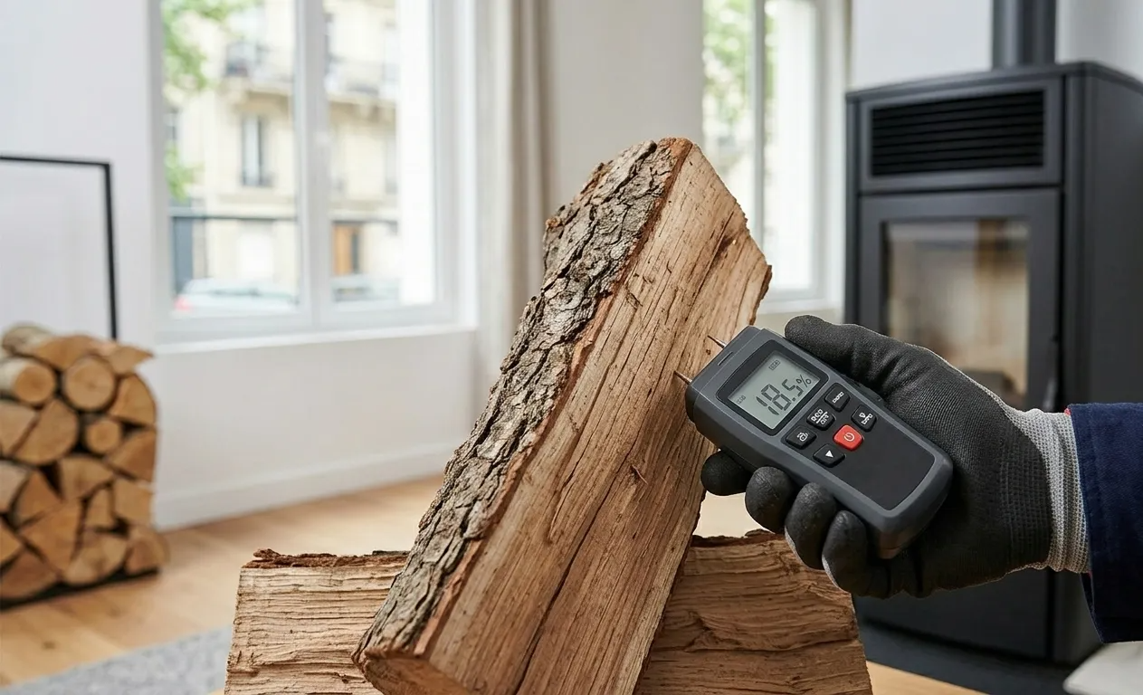 Bois de chauffage : comment tester l'humidité de vos bûches avant de brûler ?