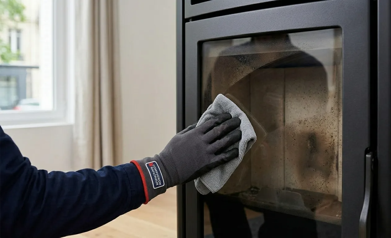 Comment nettoyer la vitre de son poêle à bois sans produits chimiques ?