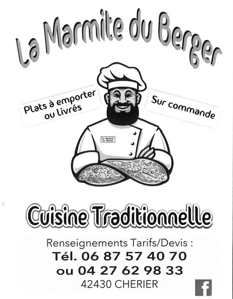 LA MARMITE DU BERGER / M. Yannick Berger - Le Bancillon 06 87 57 40 70 / 04 27 62 98 33 Traiteur, plats à emporter ou livrés, sur commande, cuisine
