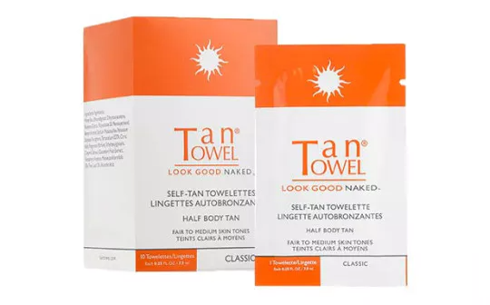 Tan Towel lingettes auto bronzantes