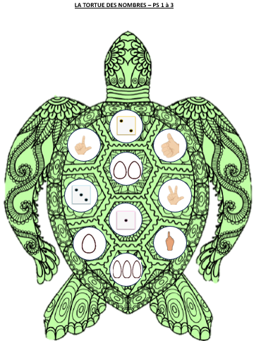 La petite tortue et l'océan : la tortue des nombres