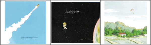 Images séquentielles : capitaine de l'espace