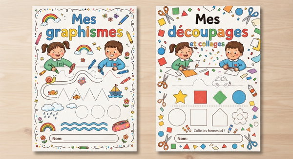 Pages de garde : graphismes/ découpages