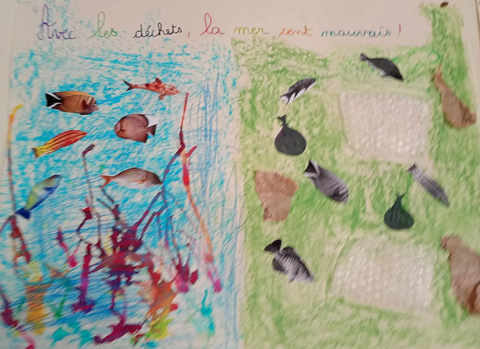 Bleue, la petite tortue de l’océan, a besoin de votre aide.