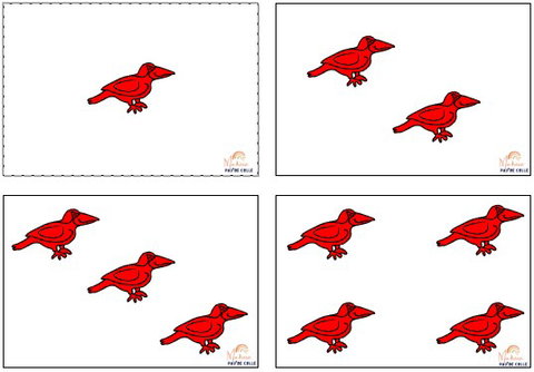 Halli Galli décompositions Même consigne que pour les couleurs avec une variante pour les plus grands : on appuie sur la sonnette lorsque 5 oiseaux
