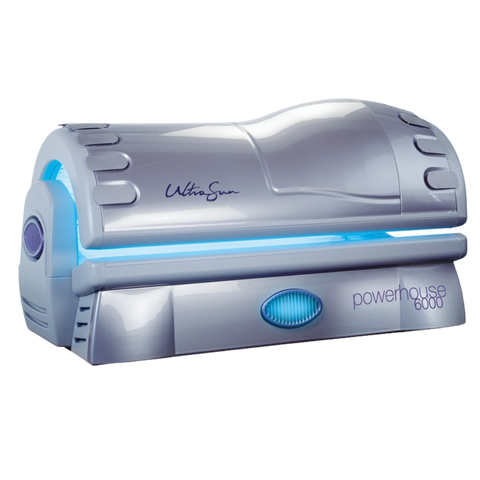 TURBO - ULTRASUN 6000 POWER HOUSE La Turbo est un solarium de la marque Ultrasun puissance 6000 doté de 55 tubes UV 160W et 5 hautes pressions de