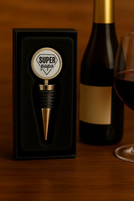 Bouchon de bouteille en acier “Super Papa” 