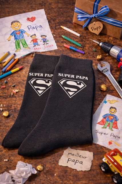 🧦 Chaussettes homme « Super Papa »