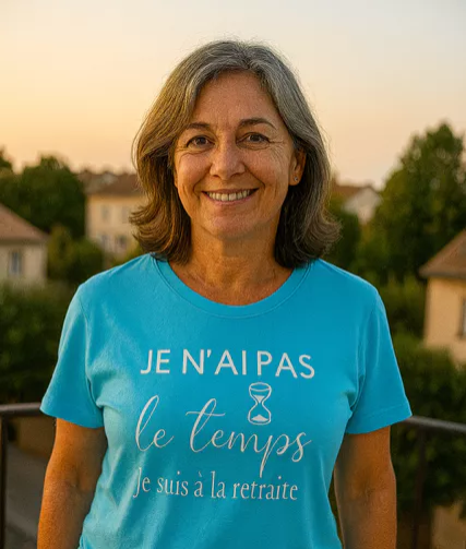  T-shirt Femme « Je n’ai pas le temps, je suis à la retraite »