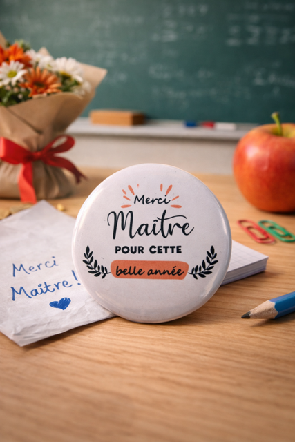 🎉 Badge « Merci maître pour cette belle année »