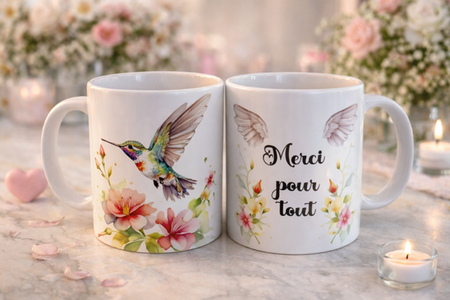 ☕ Mug blanc « Merci pour tout »