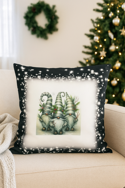 Coussin de Noël personnalisé « Les petits lutins de Noël » 🎄🧝‍♂️😂