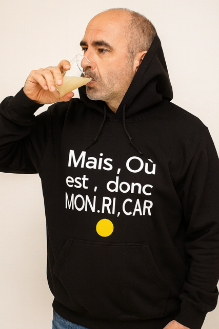 Sweat à capuche homme “Mais où est donc mon Ri Car ”