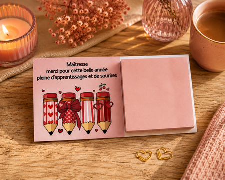 📒🍎 Bloc-notes Maîtresse 🍎📒