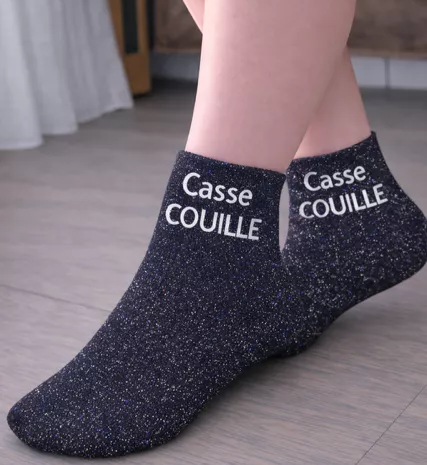 ✨ Chaussettes à paillettes Casse-Couille ✨