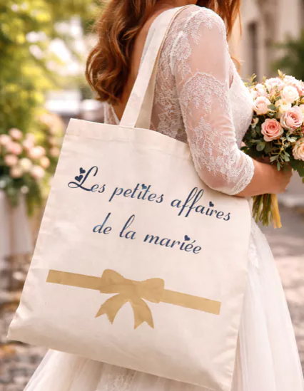 Tote Bag – “Les petites affaires de la mariée” 👰👜