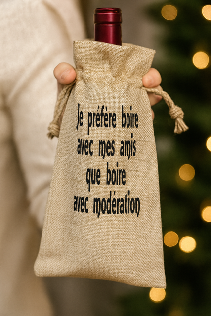 Sac à Bouteilles « Je préfère boire avec mes amis que boire avec modération »