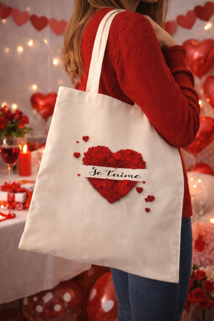 Tote bag – « Je t’aime coeur