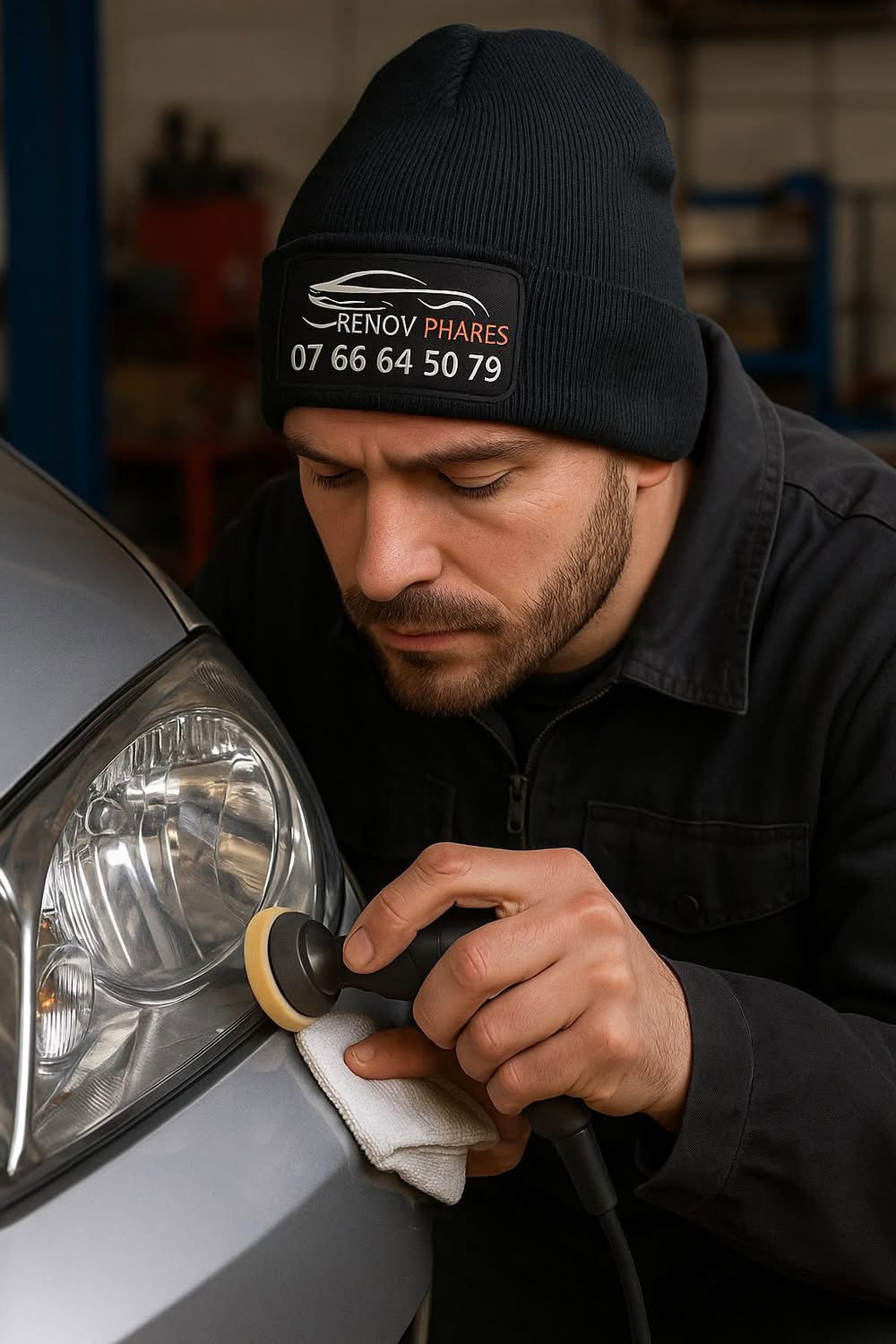 Bonnet avec logo en flocage