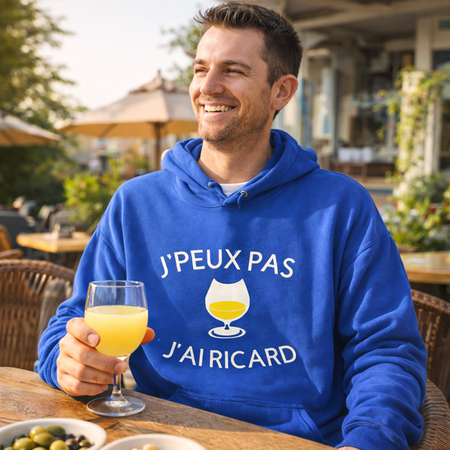  sweat à capuche homme « J’peux pas, j’ai Ricard » 