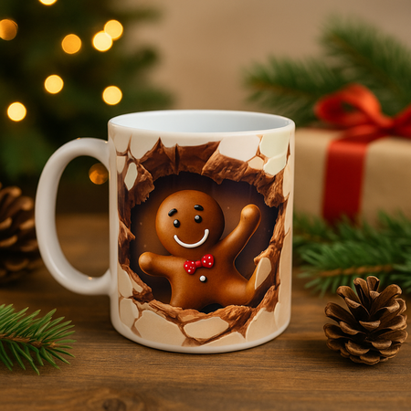 Mug incassable de Noël – Pain d’épice” ☕🍪🎄 