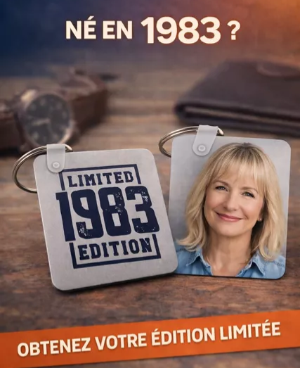 🔑 Porte-clés personnalisé – Édition limitée 1983